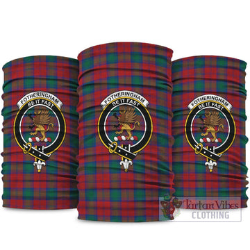 Fotheringham (Fotheringhame) Tartan Neck Gaiters, Tartan Bandanas, Tartan Head Band with Family Crest