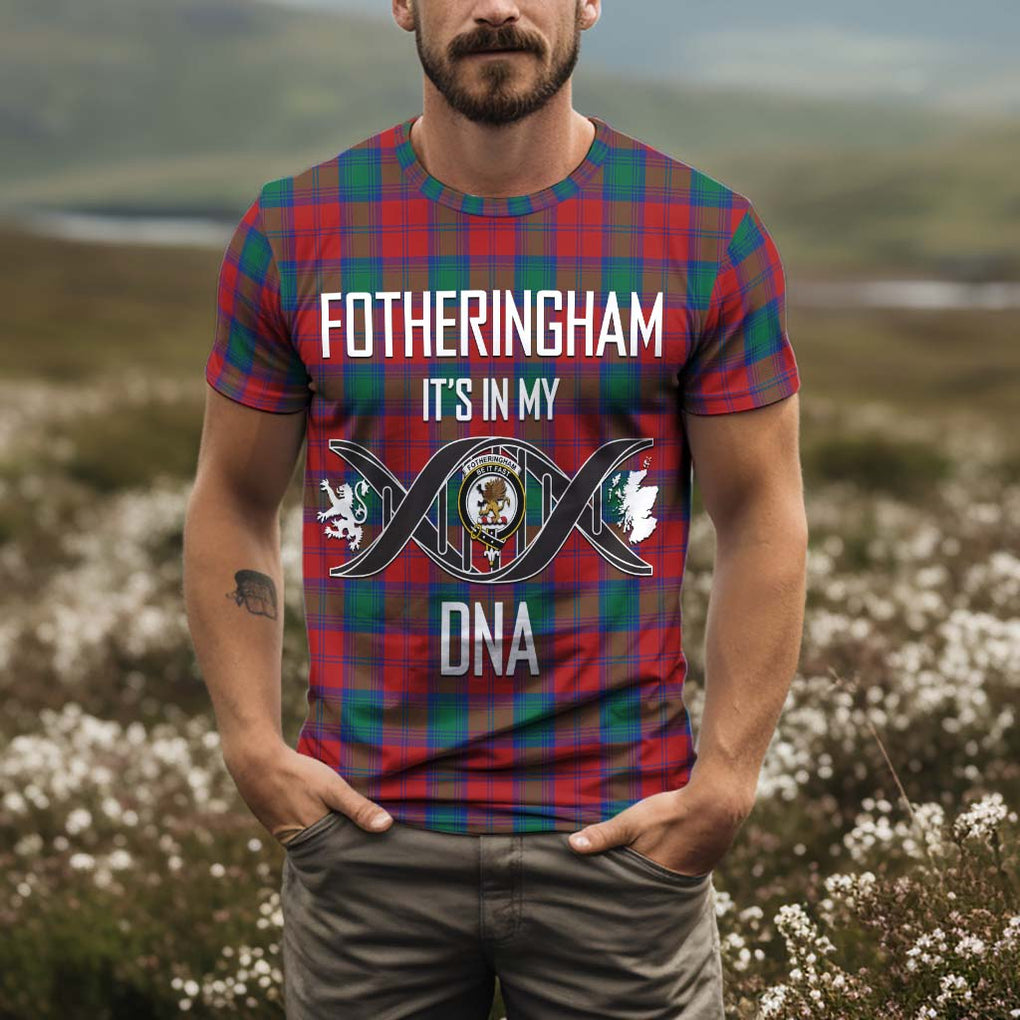 Fotheringham (Fotheringhame) Tartan T-Shirt with Family Crest DNA In Me Style Kid's Shirt - Tartan Vibes Clothing