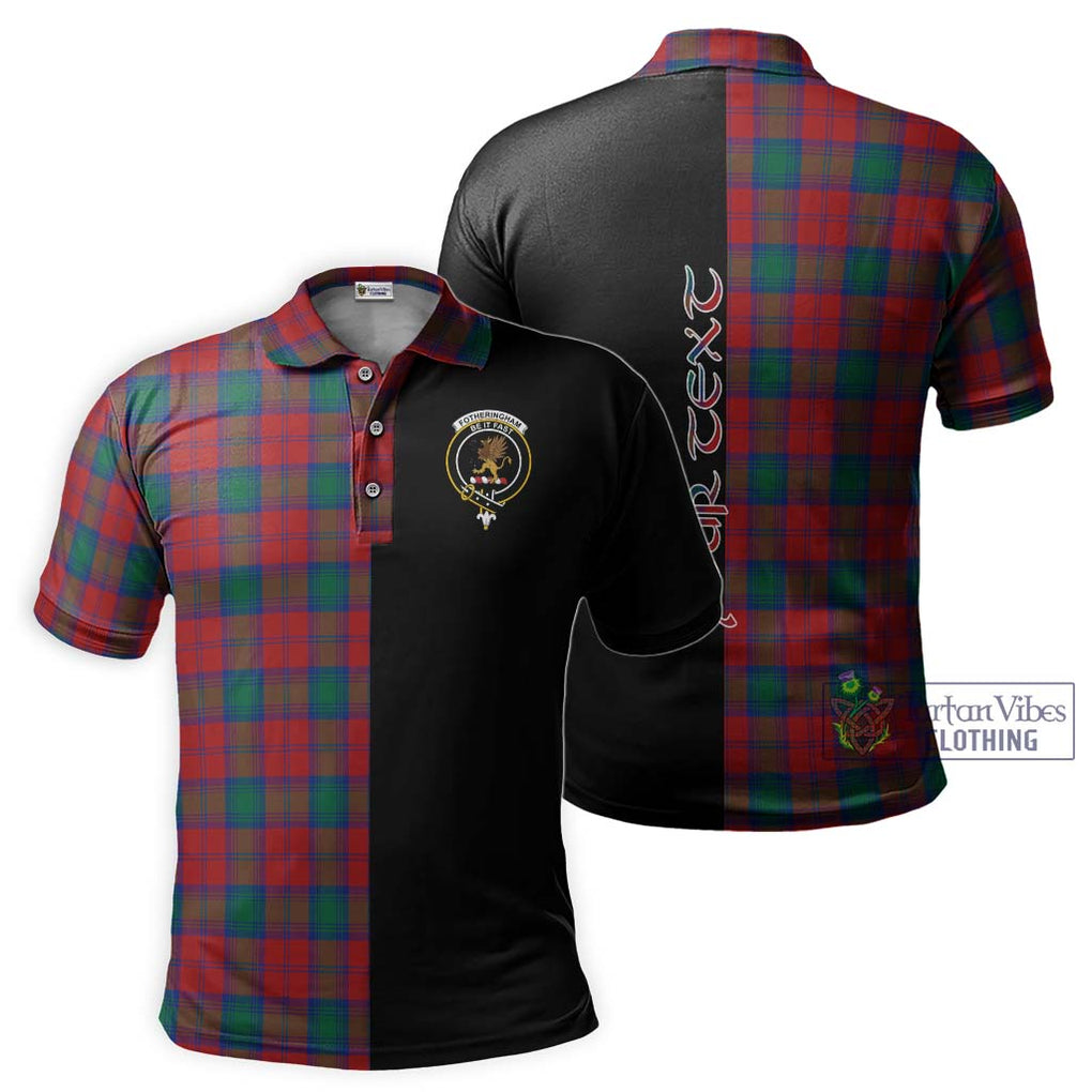 Fotheringham (Fotheringhame) Tartan Polo Shirt with Family Crest and Half Of Me Style Kid - Tartanvibesclothing Shop