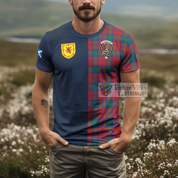 Fotheringham (Fotheringhame) Tartan T-Shirt Alba with Scottish Lion Royal Arm Half Style