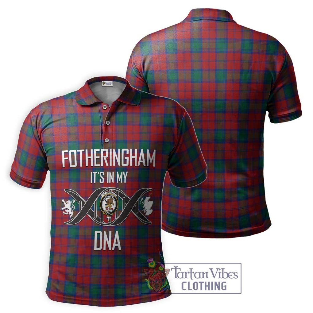 Fotheringham (Fotheringhame) Tartan Polo Shirt with Family Crest DNA In Me Style - Tartanvibesclothing Shop