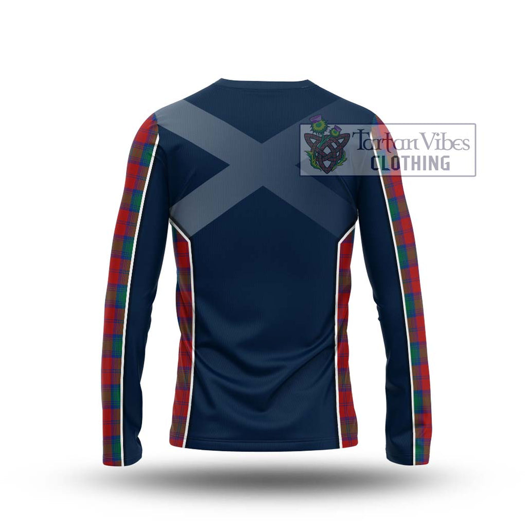 Fotheringham (Fotheringhame) Tartan Long Sleeve T-Shirt with Family Crest and Lion Rampant Vibes Sport Style - Tartan Vibes Clothing