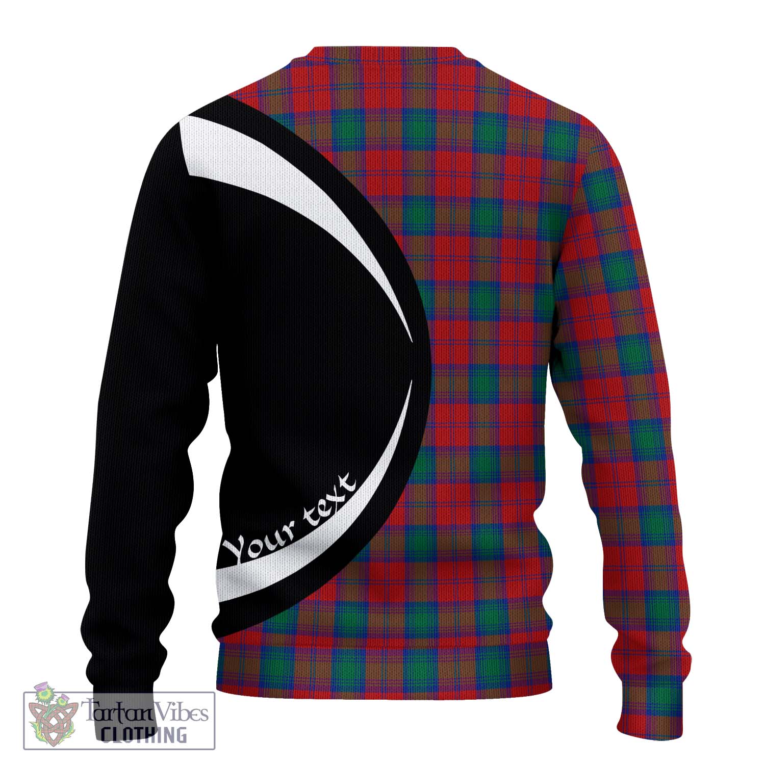 Fotheringham (Fotheringhame) Tartan Ugly Sweater with Family Crest Circle Style - Tartan Vibes Clothing