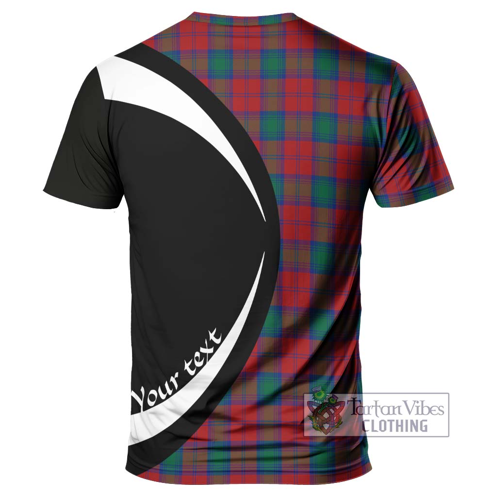 Tartan Vibes Clothing Fotheringham Tartan T-Shirt with Family Crest Circle Style