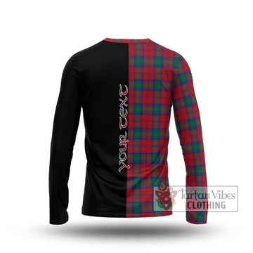 Fotheringham (Fotheringhame) Tartan Long Sleeve T-Shirt with Family Crest and Half Of Me Style