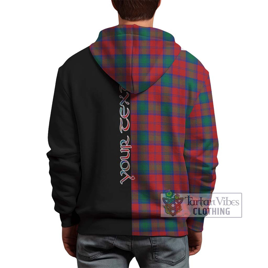 Fotheringham (Fotheringhame) Tartan Hoodie with Family Crest and Half Of Me Style - Tartanvibesclothing Shop