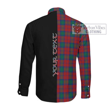 Fotheringham (Fotheringhame) Tartan Long Sleeve Button Shirt with Family Crest and Half Of Me Style