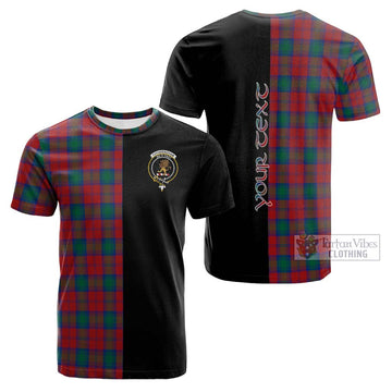 Fotheringham (Fotheringhame) Tartan Cotton T-shirt with Family Crest and Half Of Me Style