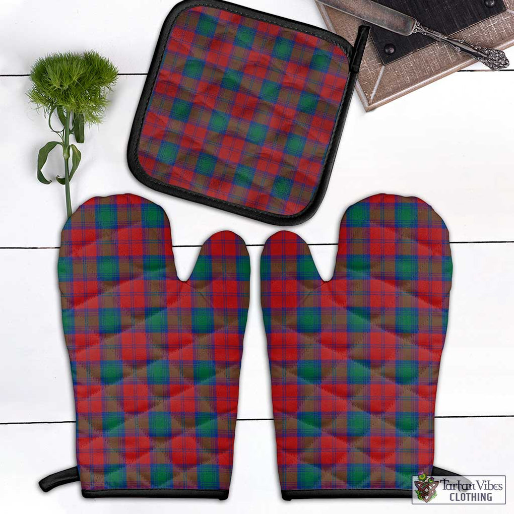 Fotheringham (Fotheringhame) Tartan Combo Oven Mitt & Pot-Holder Black - Tartan Vibes Clothing