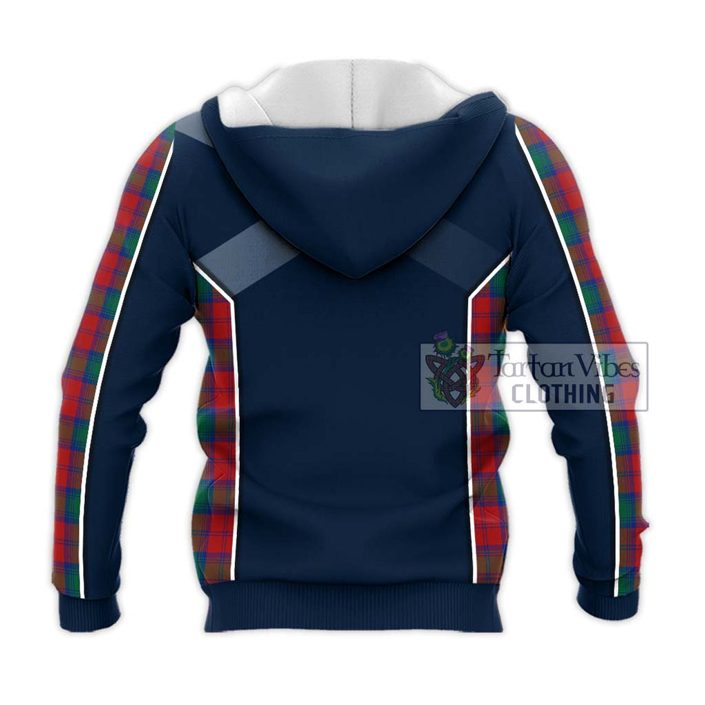 Fotheringham (Fotheringhame) Tartan Knitted Hoodie with Family Crest and Lion Rampant Vibes Sport Style - Tartan Vibes Clothing