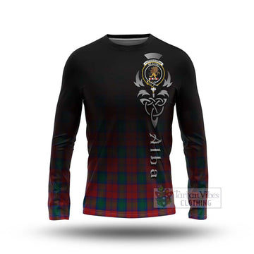 Fotheringham (Fotheringhame) Tartan Long Sleeve T-Shirt Featuring Alba Gu Brath Family Crest Celtic Inspired