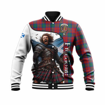 Fotheringham (Fotheringhame) Crest Tartan Baseball Jacket Inspired by the Freedom of Scottish Warrior