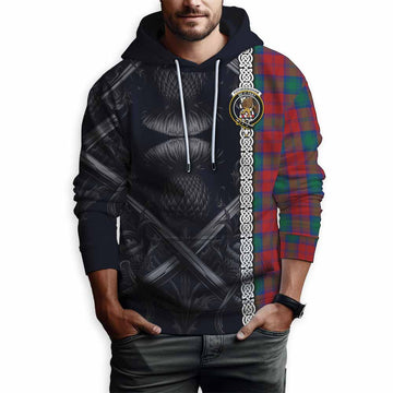 Fotheringham (Fotheringhame) Tartan Hoodie with Family Crest Cross Sword Thistle Celtic Vibes