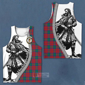 Fotheringham (Fotheringhame) Tartan Clan Crest Men's Tank Top with Highlander Warrior Celtic Style