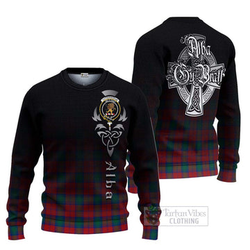 Fotheringham (Fotheringhame) Tartan Ugly Sweater Featuring Alba Gu Brath Family Crest Celtic Inspired