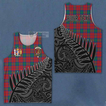 Fotheringham (Fotheringhame) Crest Tartan Men's Tank Top with New Zealand Silver Fern Half Style