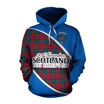 Fotheringham (Fotheringhame) Family Crest Tartan Cotton Hoodie Celebrate Saint Andrew's Day in Style