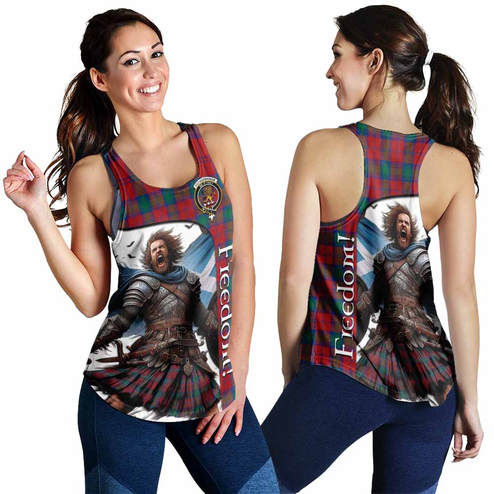 Tartan Vibes Clothing Fotheringham (Fotheringhame) Crest Tartan Women's Racerback Tanks Inspired by the Freedom of Scottish Warrior