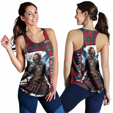 Fotheringham (Fotheringhame) Crest Tartan Women's Racerback Tanks Inspired by the Freedom of Scottish Warrior