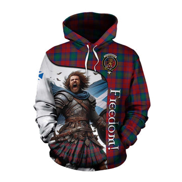 Fotheringham (Fotheringhame) Crest Tartan Cotton Hoodie Inspired by the Freedom of Scottish Warrior