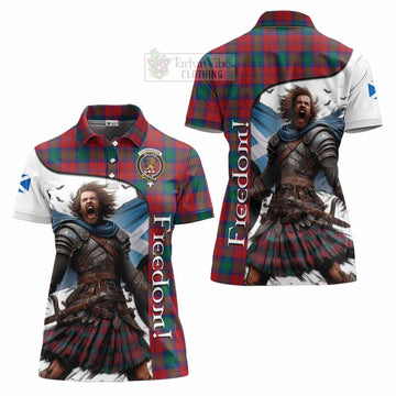 Fotheringham (Fotheringhame) Crest Tartan Women's Polo Shirt Inspired by the Freedom of Scottish Warrior