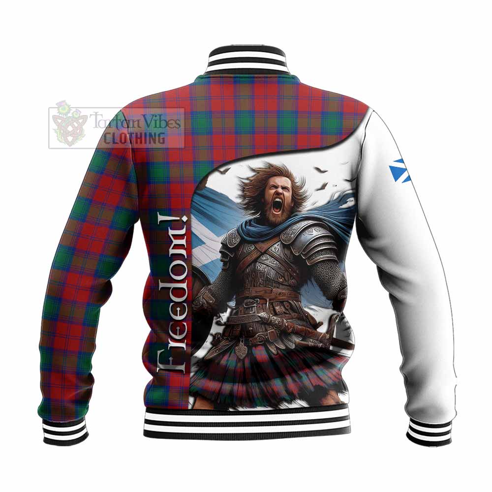 Tartan Vibes Clothing Fotheringham (Fotheringhame) Crest Tartan Baseball Jacket Inspired by the Freedom of Scottish Warrior