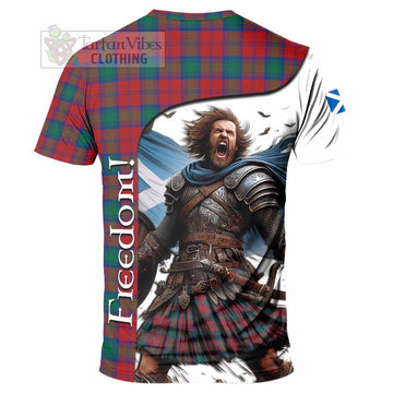 Fotheringham (Fotheringhame) Crest Tartan T-Shirt Inspired by the Freedom of Scottish Warrior