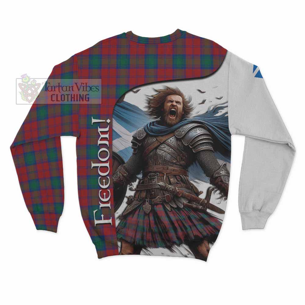 Tartan Vibes Clothing Fotheringham (Fotheringhame) Crest Tartan Sweatshirt Inspired by the Freedom of Scottish Warrior