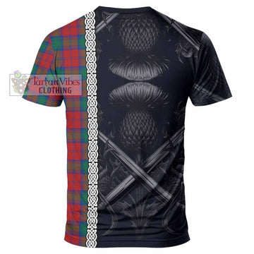 Fotheringham (Fotheringhame) Tartan T-Shirt with Family Crest Cross Sword Thistle Celtic Vibes