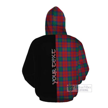 Fotheringham (Fotheringhame) Tartan Cotton Hoodie with Family Crest and Half Of Me Style