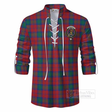 Fotheringham (Fotheringhame) Tartan Ghillie Kilt Shirt with Family Crest DNA In Me Style