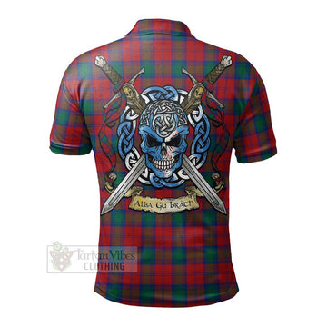 Fotheringham (Fotheringhame) Tartan Polo Shirt with Family Crest Celtic Skull Style