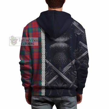 Fotheringham (Fotheringhame) Tartan Hoodie with Family Crest Cross Sword Thistle Celtic Vibes