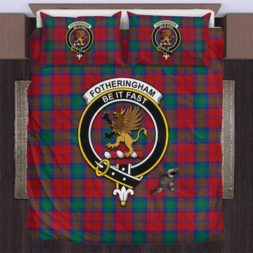 Fotheringham (Fotheringhame) Tartan Bedding Set with Family Crest