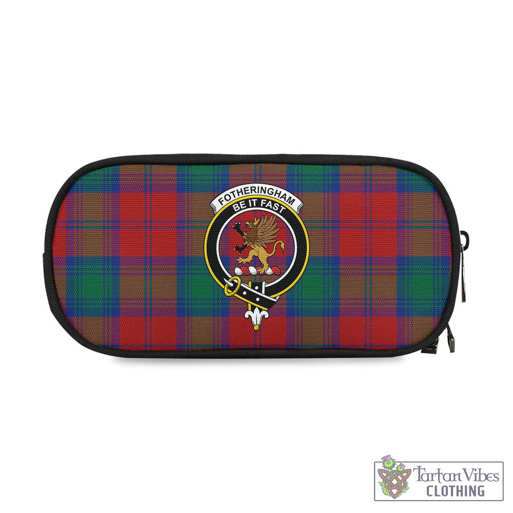 Tartan Vibes Clothing Fotheringham Modern Tartan Pen and Pencil Case with Family Crest