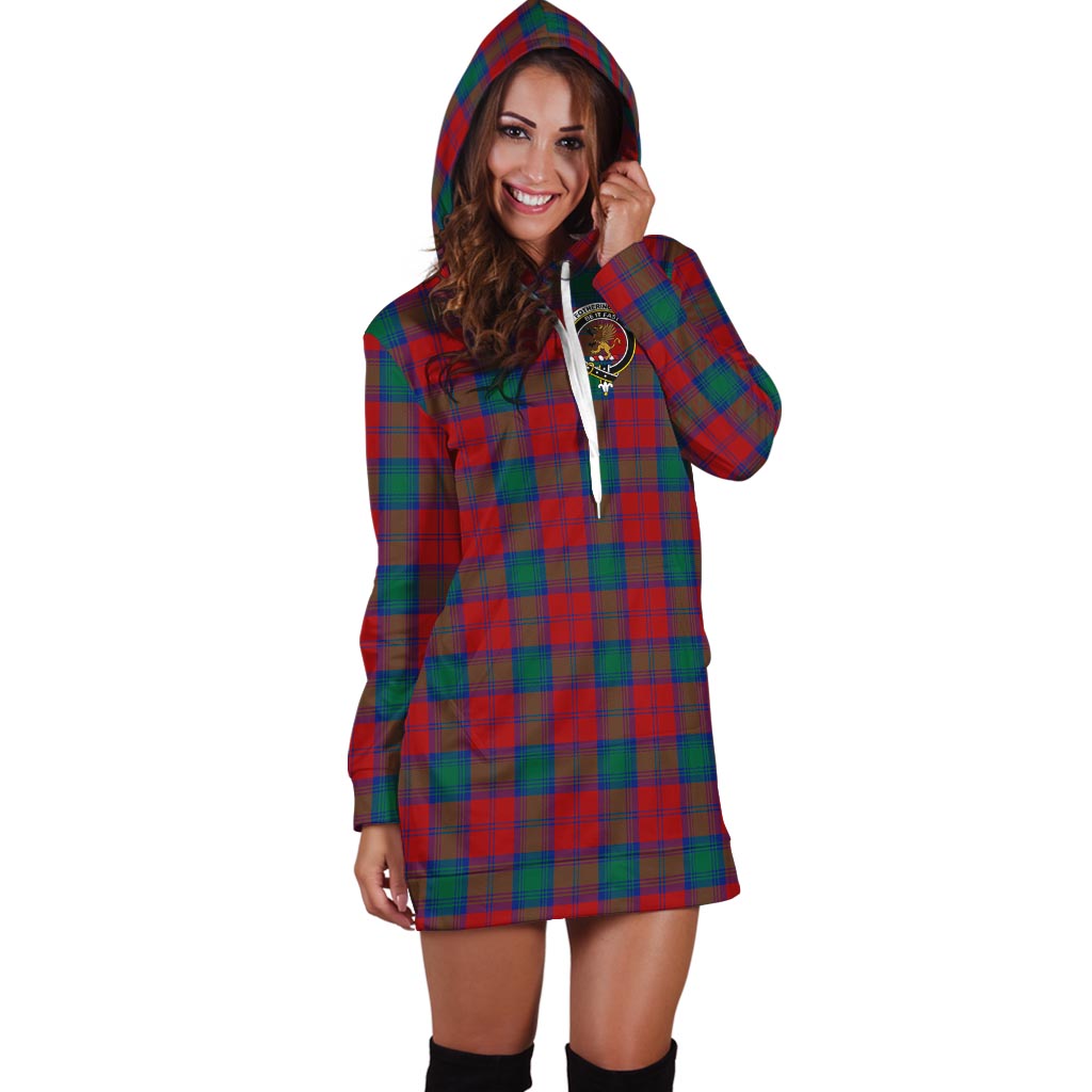 Fotheringham (Fotheringhame) Tartan Hoodie Dress with Family Crest - Tartan Vibes Clothing