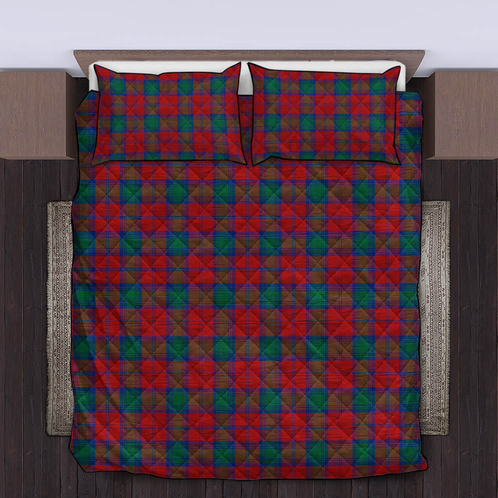 Fotheringham (Fotheringhame) Tartan Quilt Bed Set King - Tartan Vibes Clothing