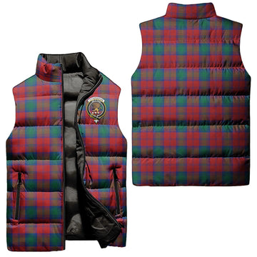 Fotheringham (Fotheringhame) Tartan Sleeveless Puffer Jacket with Family Crest