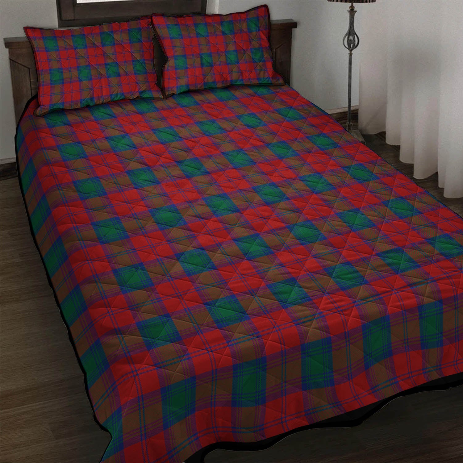 Fotheringham (Fotheringhame) Tartan Quilt Bed Set - Tartan Vibes Clothing