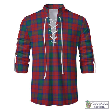 Fotheringham (Fotheringhame) Tartan Men's Scottish Traditional Jacobite Ghillie Kilt Shirt