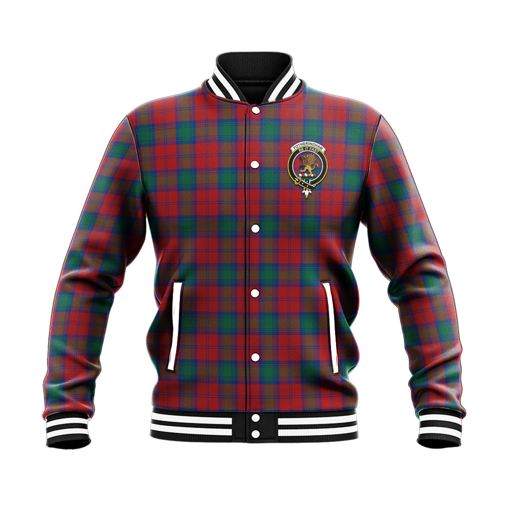 Fotheringham (Fotheringhame) Tartan Baseball Jacket with Family Crest - Tartan Vibes Clothing