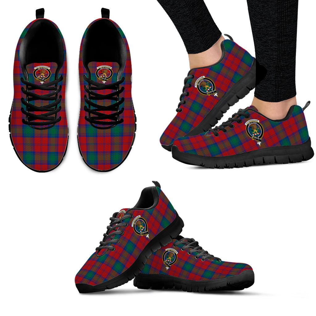 Fotheringham (Fotheringhame) Tartan Sneakers with Family Crest - Tartan Vibes Clothing