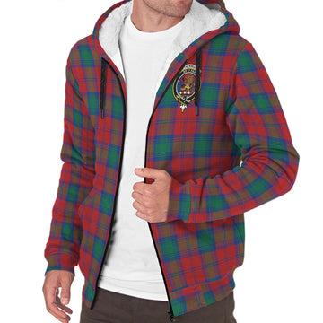 Fotheringham (Fotheringhame) Tartan Sherpa Hoodie with Family Crest