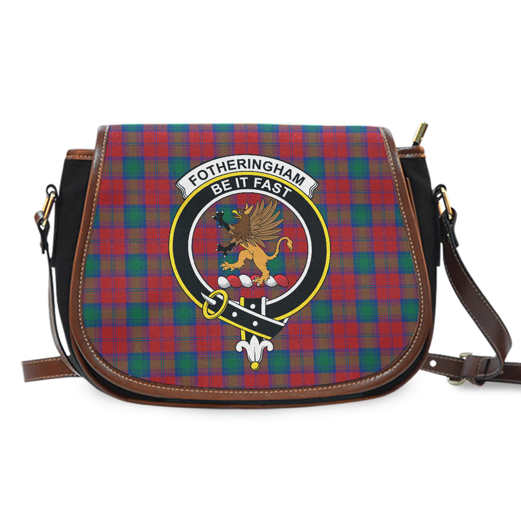 Fotheringham (Fotheringhame) Tartan Saddle Bag with Family Crest - Tartan Vibes Clothing