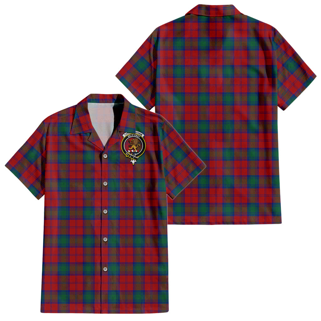 fotheringham-modern-tartan-short-sleeve-button-down-shirt-with-family-crest