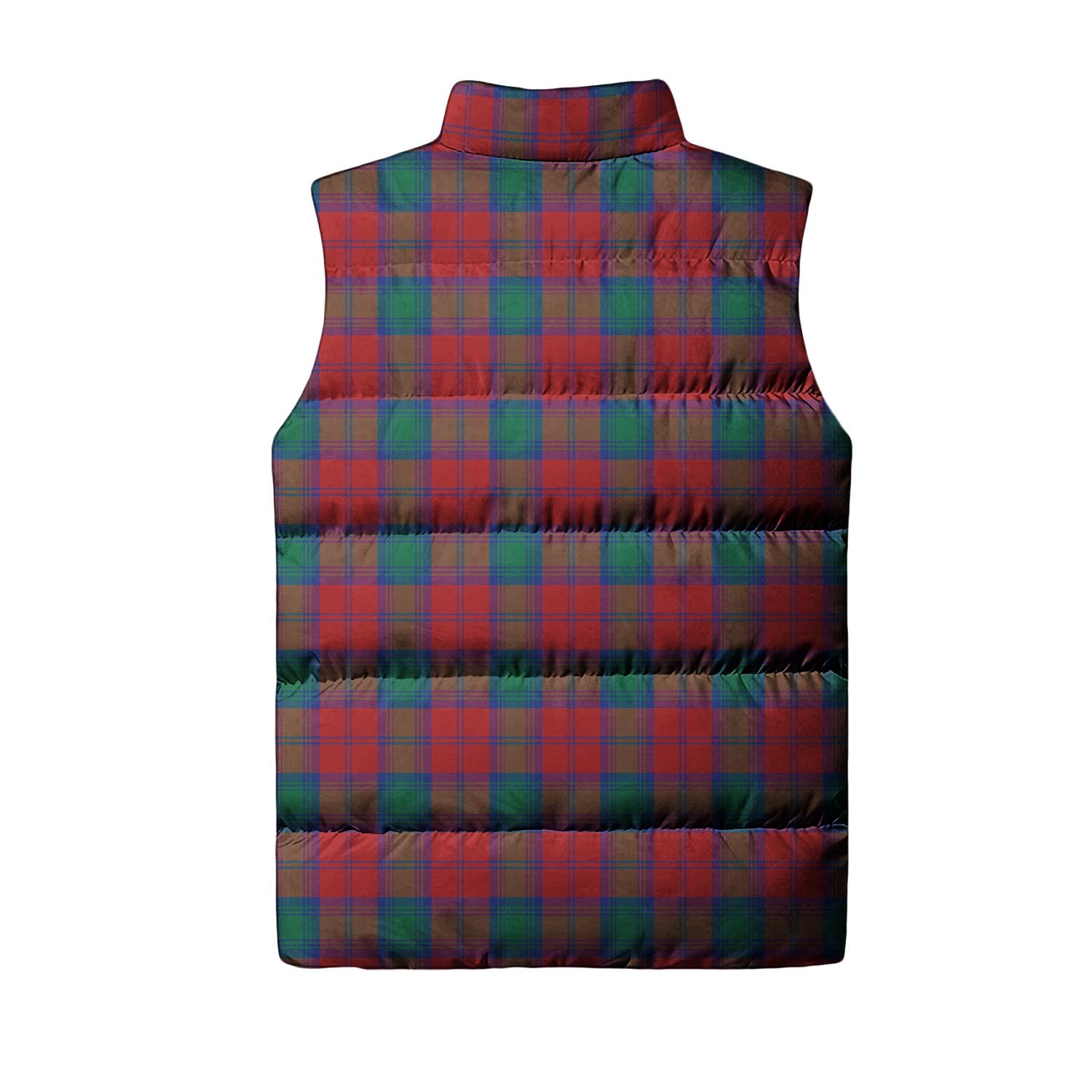 Fotheringham Modern Tartan Sleeveless Puffer Jacket with Family Crest - Tartanvibesclothing