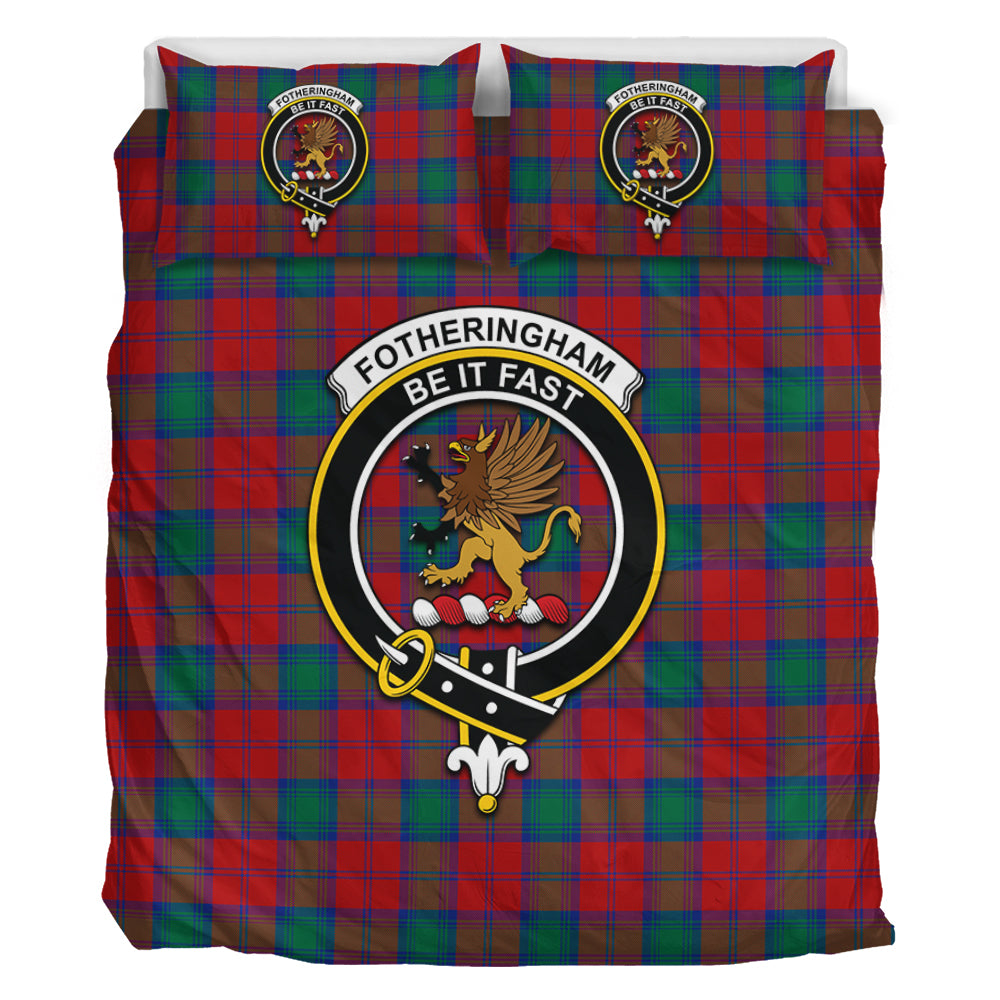 Fotheringham (Fotheringhame) Tartan Bedding Set with Family Crest - Tartan Vibes Clothing