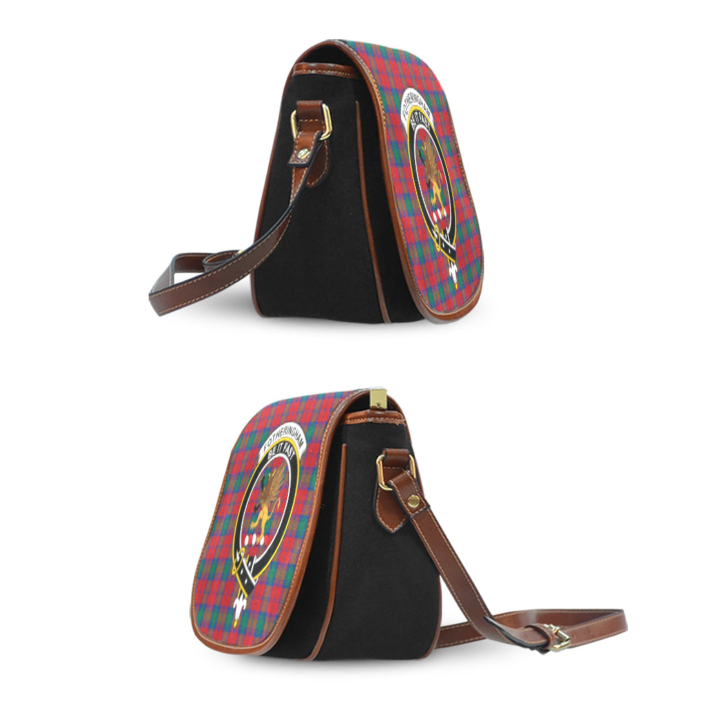 Fotheringham (Fotheringhame) Tartan Saddle Bag with Family Crest - Tartan Vibes Clothing