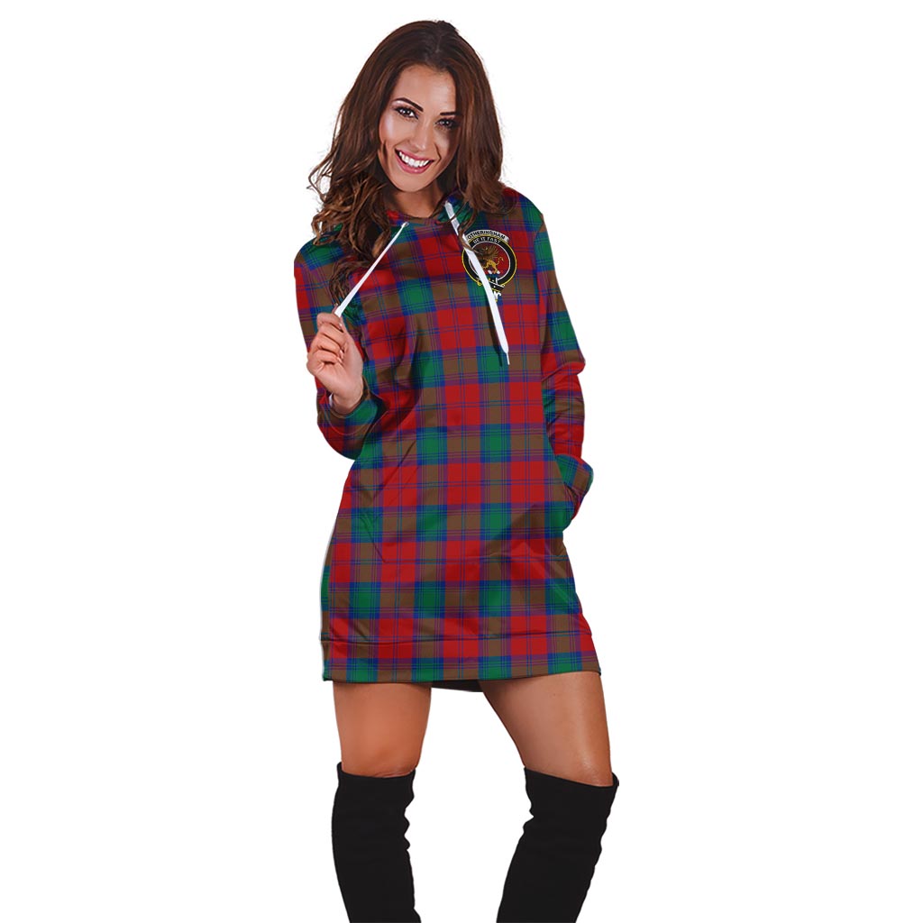 Fotheringham (Fotheringhame) Tartan Hoodie Dress with Family Crest - Tartan Vibes Clothing