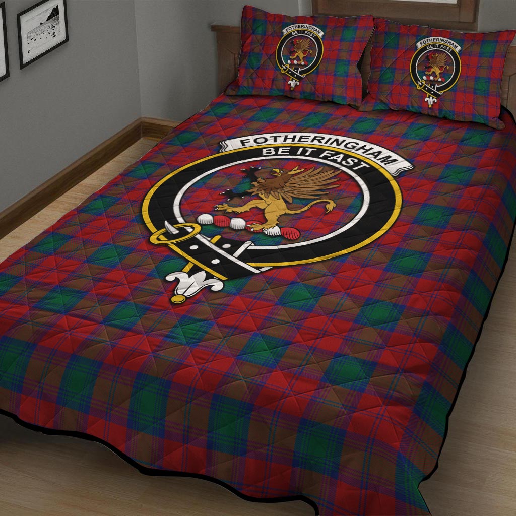 Fotheringham (Fotheringhame) Tartan Quilt Bed Set with Family Crest - Tartan Vibes Clothing